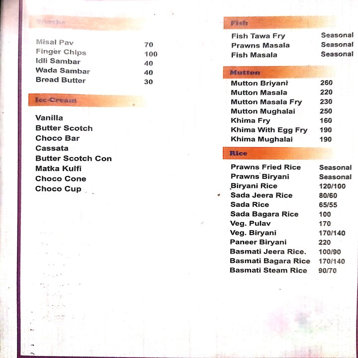 Menu Bharat Hotel-9