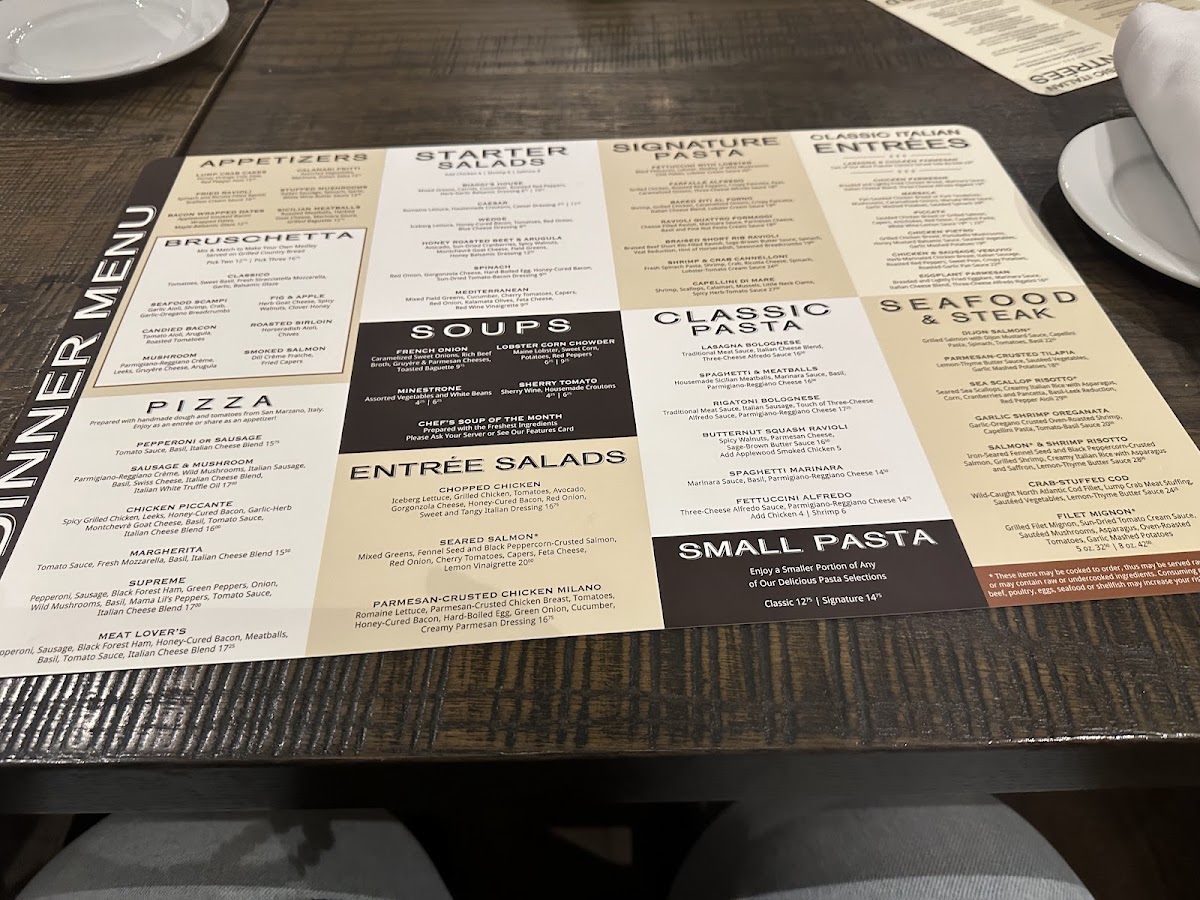 Menu Biaggi's Ristorante Italiano-9