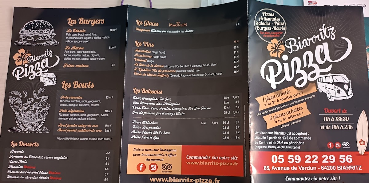 Menu Biarritz Pizza-2