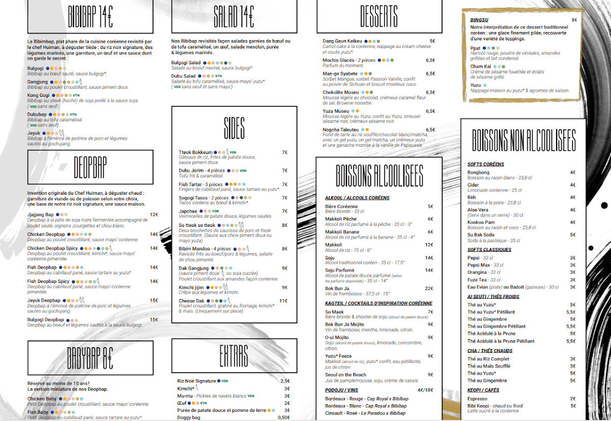 Menu Bibibap - Bordeaux Lac-2