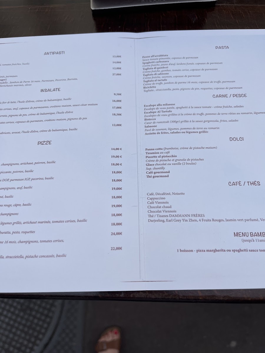 Menu Bicicletta Ristorante-1