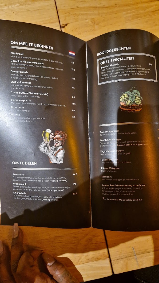 Menu Bierfabriek Almere-1