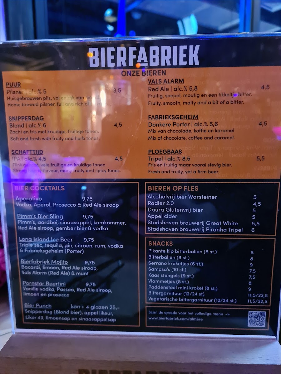 Menu Bierfabriek Almere-9