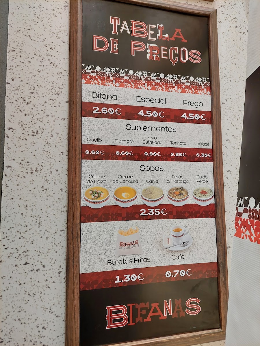 Menu Bifanas De Vendas Novas - Forum Algarve - Faro-1