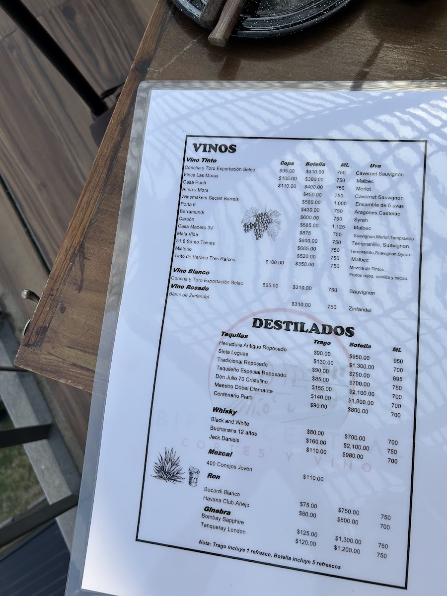 Menu Bife's Central Cortes Y Vino-3