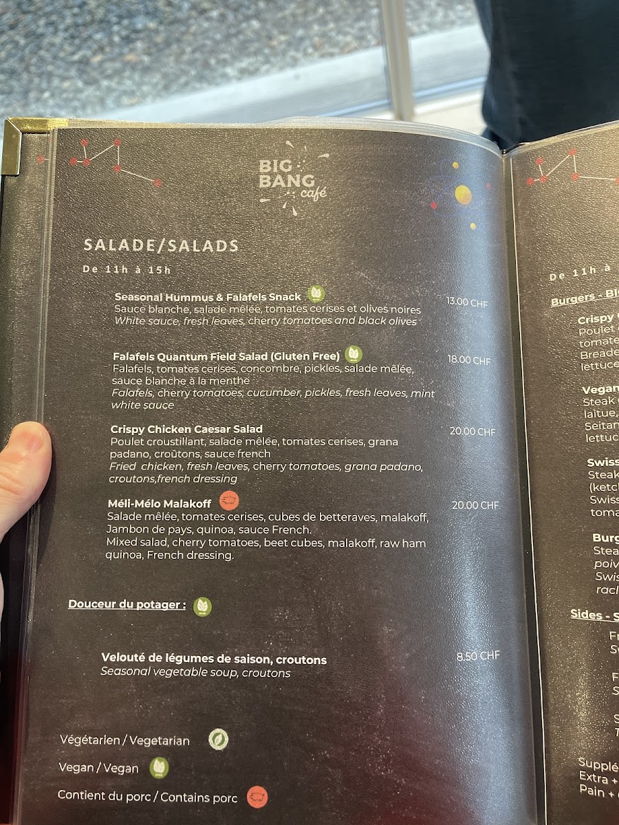 Menu Big Bang Café - Cern Science Gateway-3