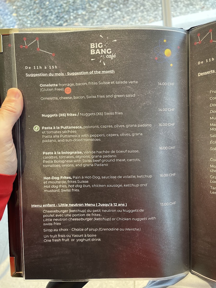 Menu Big Bang Café - Cern Science Gateway-4