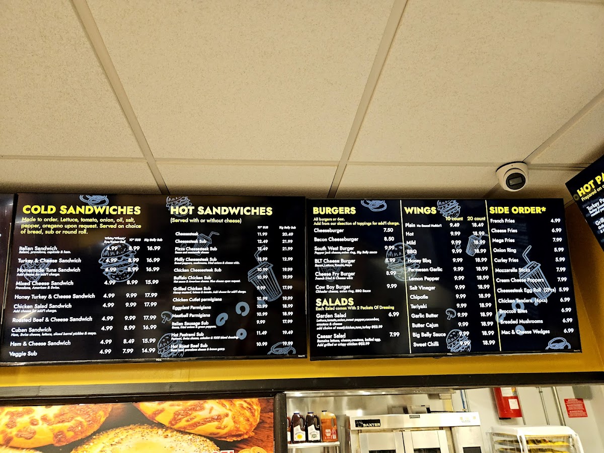 Menu Big Belly Deli Bagel Express-10