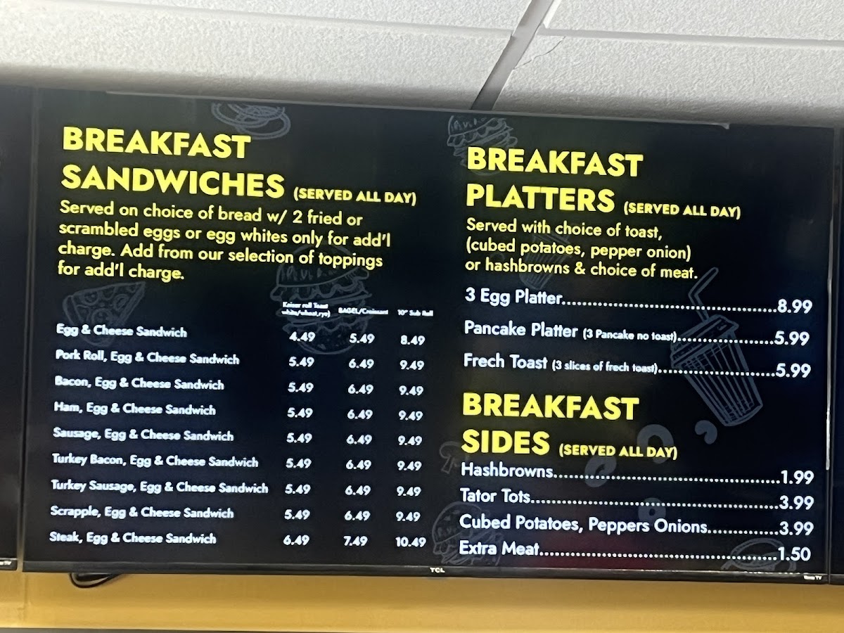Menu Big Belly Deli Bagel Express-2