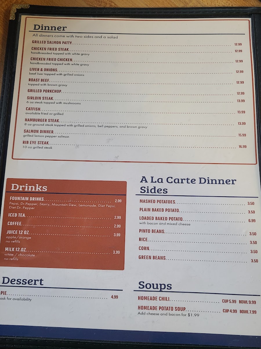 Menu Big Buffalo Grill-1