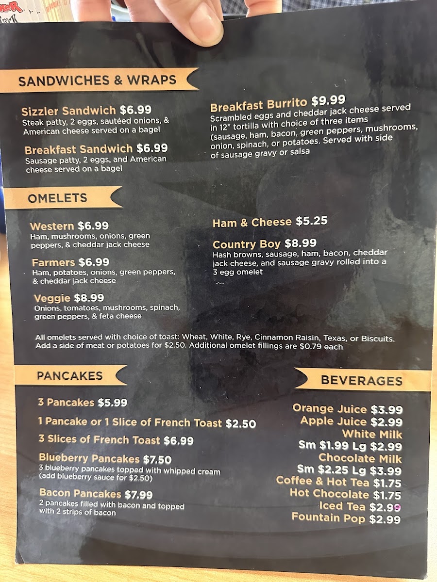 Menu Big Chuck's Pizza Plus-3