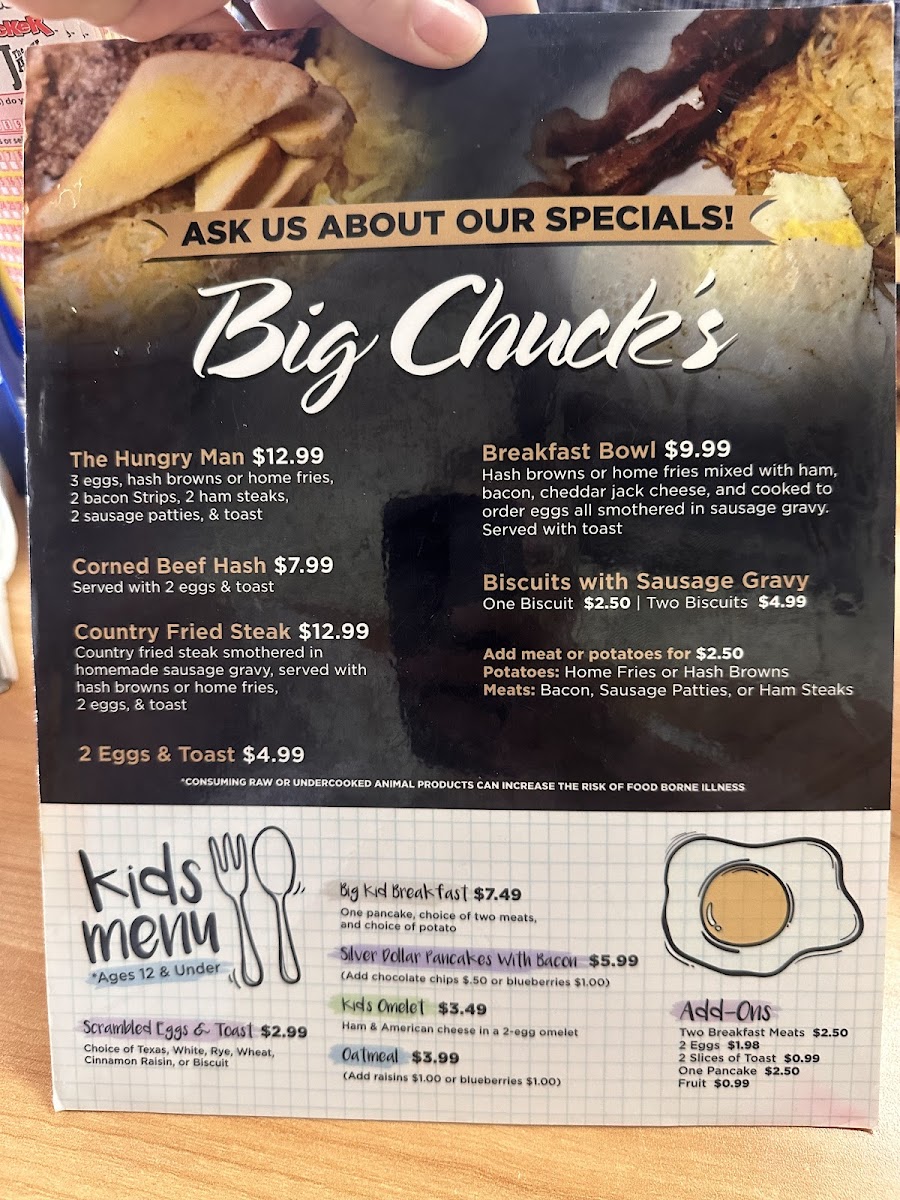 Menu Big Chuck's Pizza Plus-4