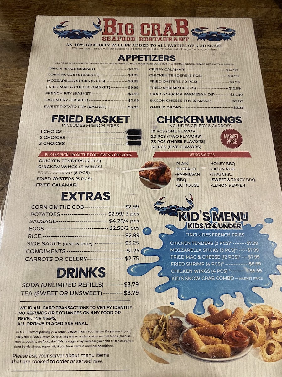 Menu Big Crab Baymeadows-1