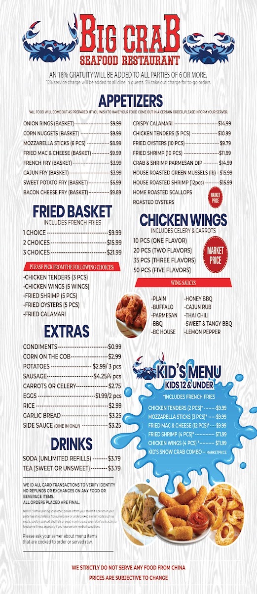 Menu Big Crab Baymeadows-5