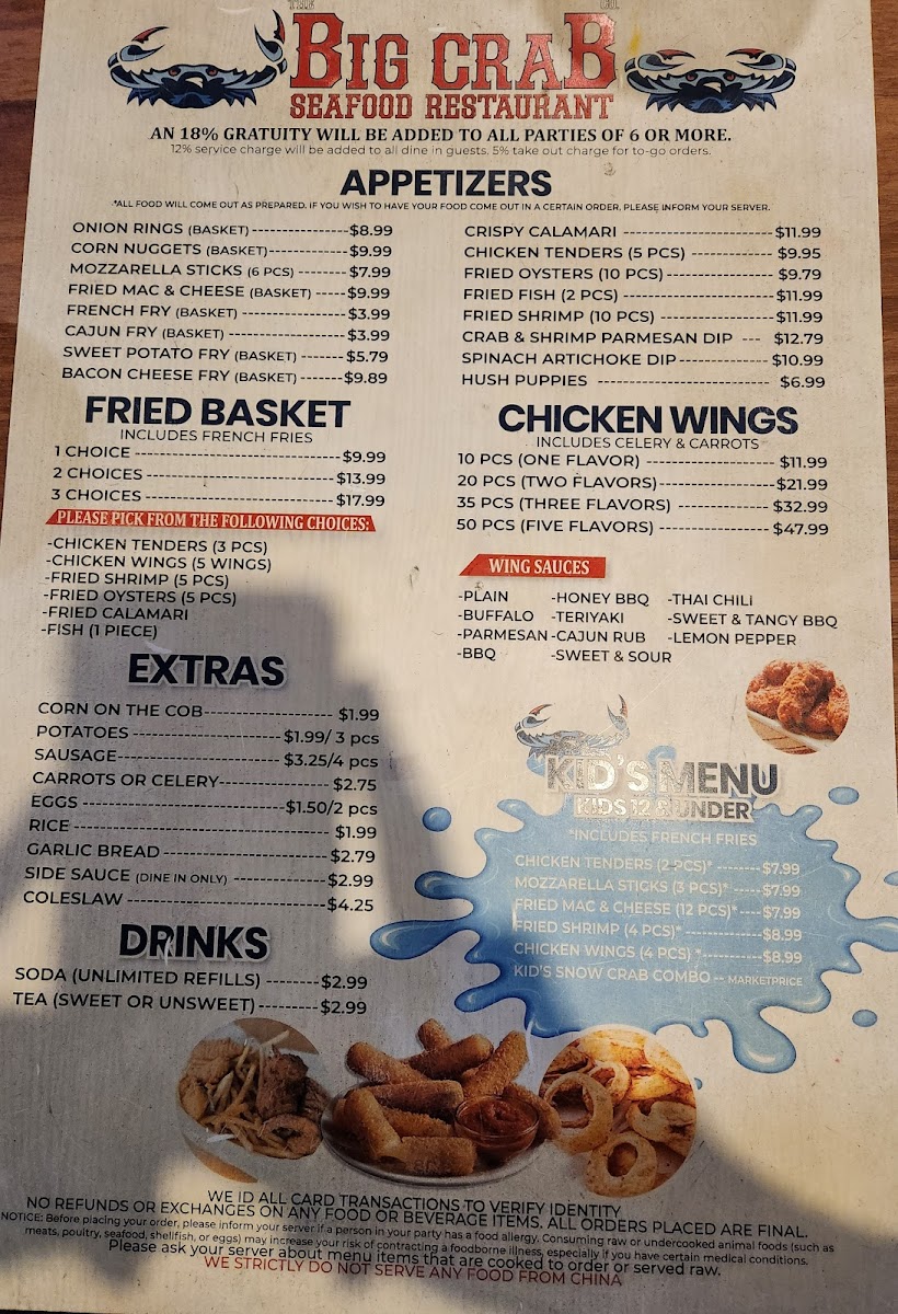 Menu Big Crab Baymeadows-9