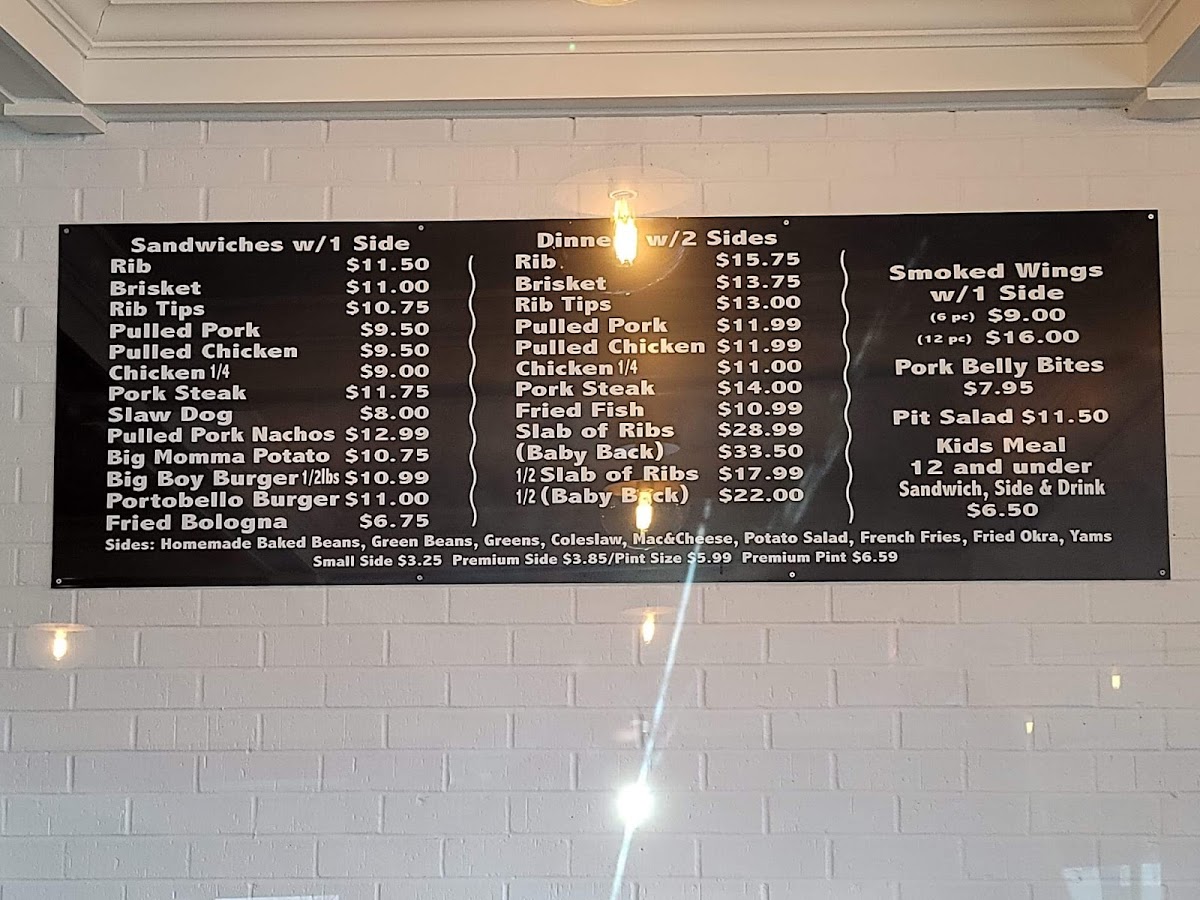 Menu Big Daddy's Bbq And Soul Food-1