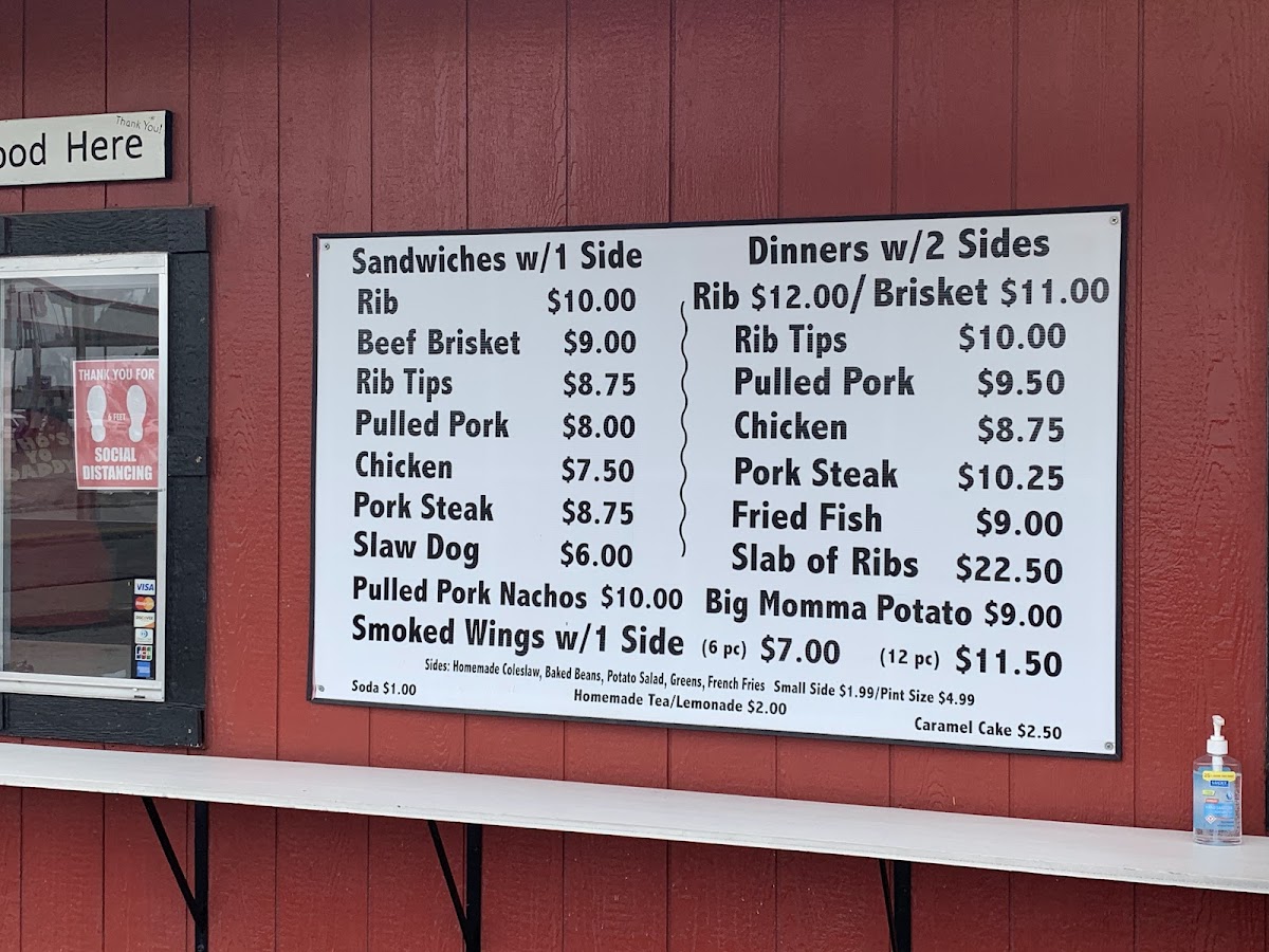 Menu Big Daddy's Bbq And Soul Food-2