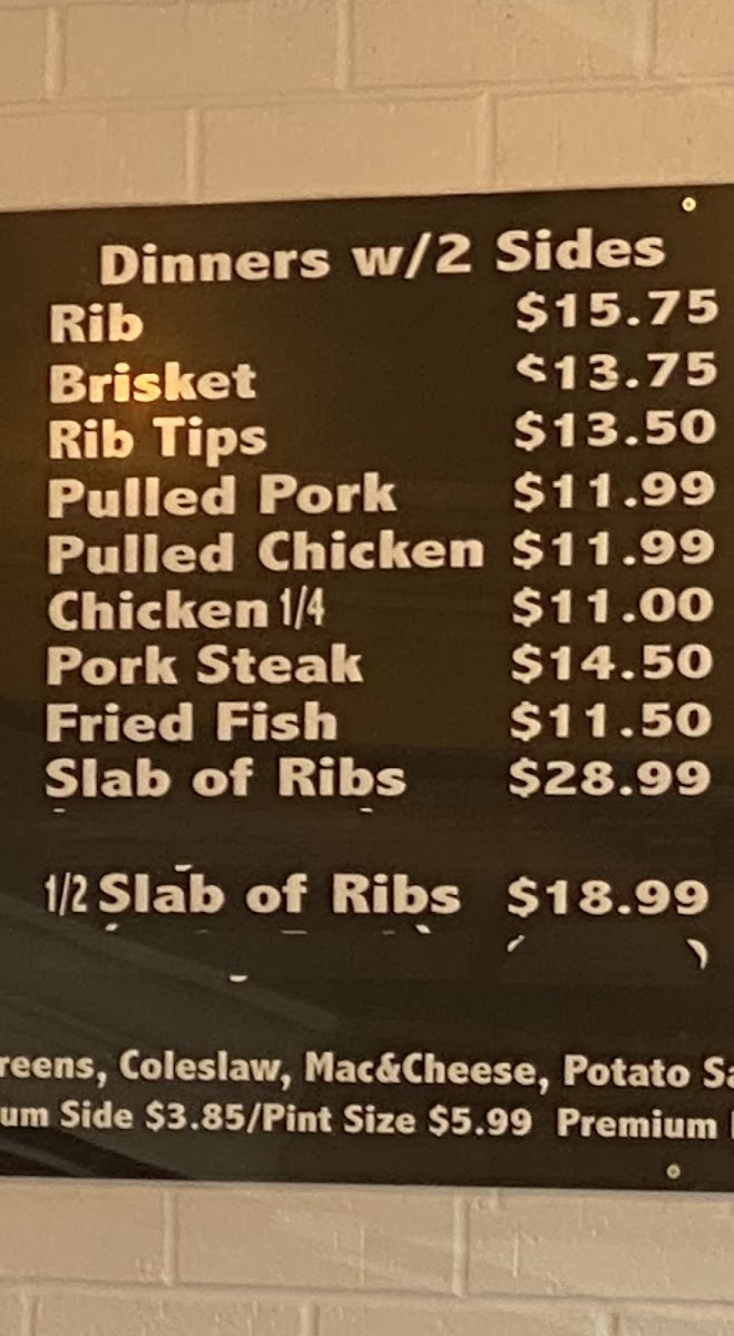 Menu Big Daddy's Bbq And Soul Food-7