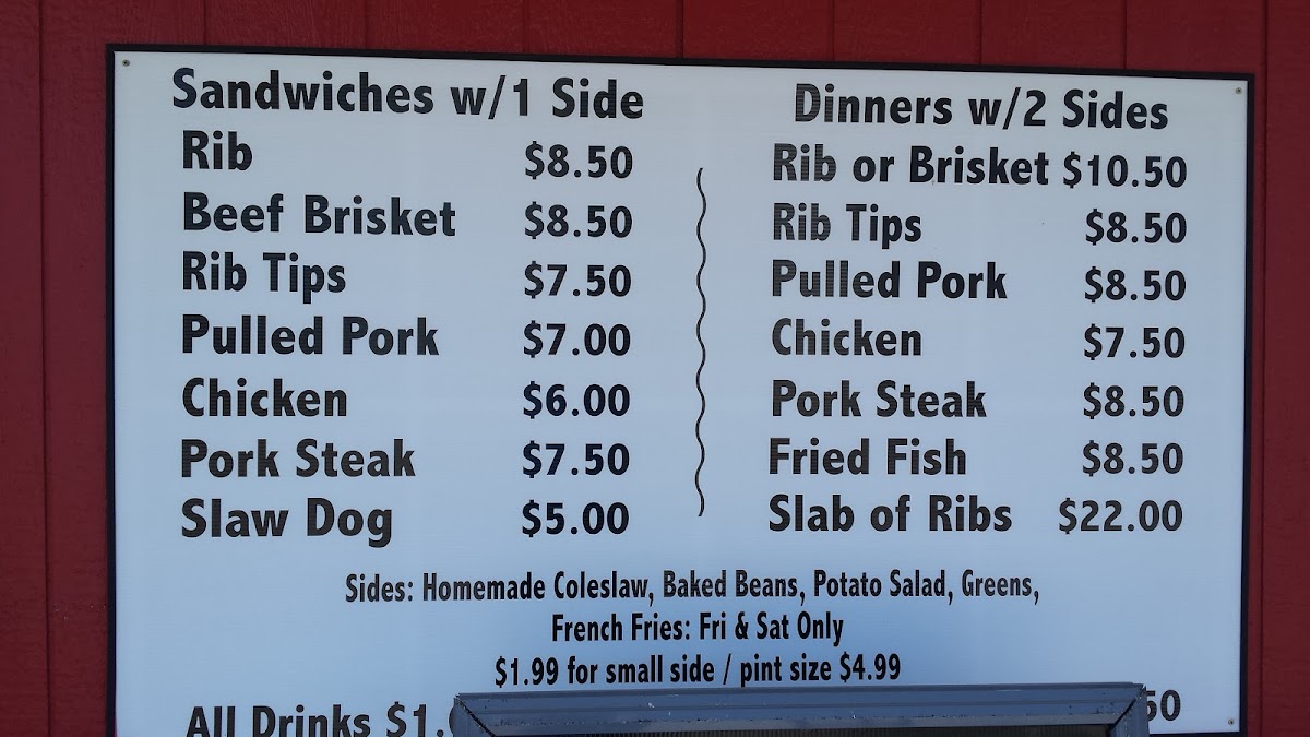 Menu Big Daddy's Bbq And Soul Food-8
