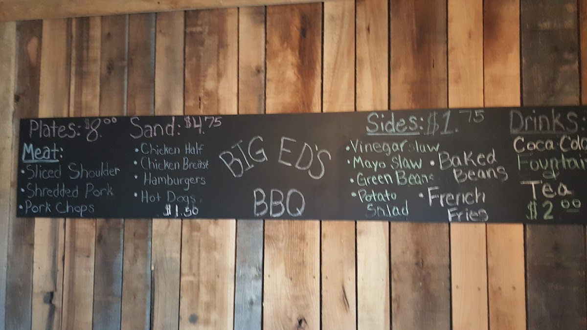 Menu Big Ed's Bar-B-Que-3