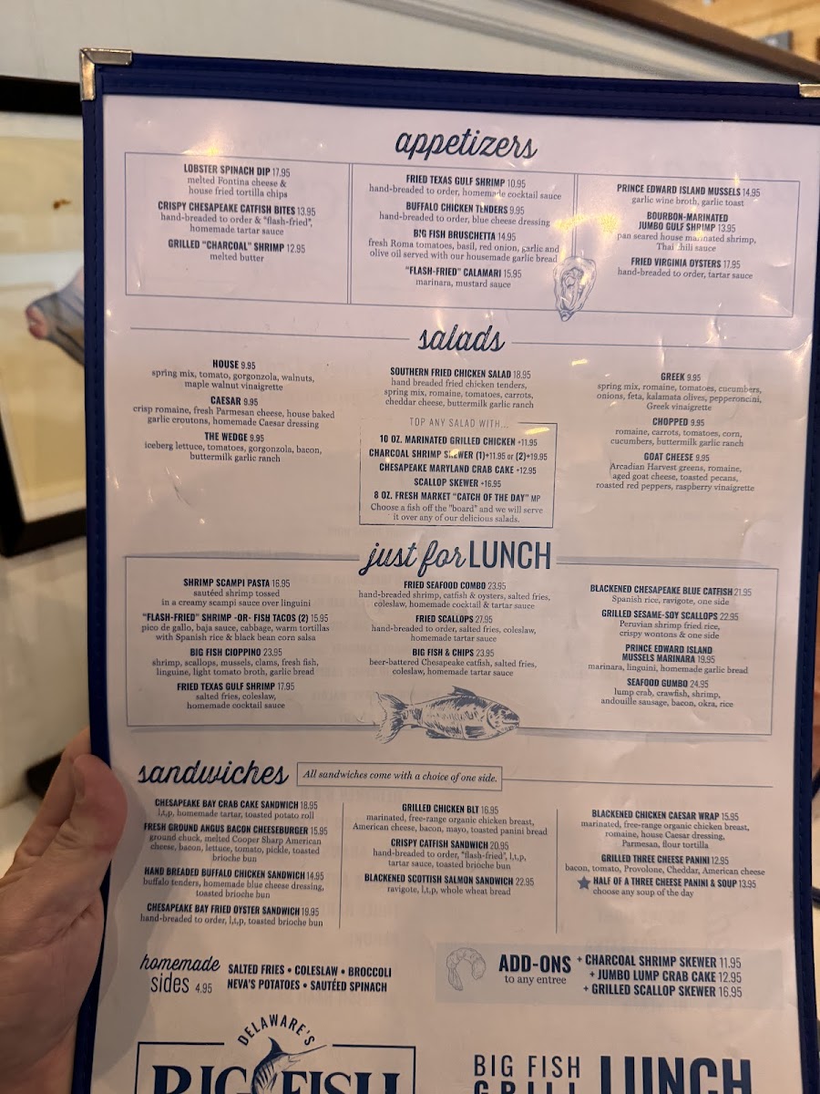 Menu Big Fish Grill On The Riverfront-2