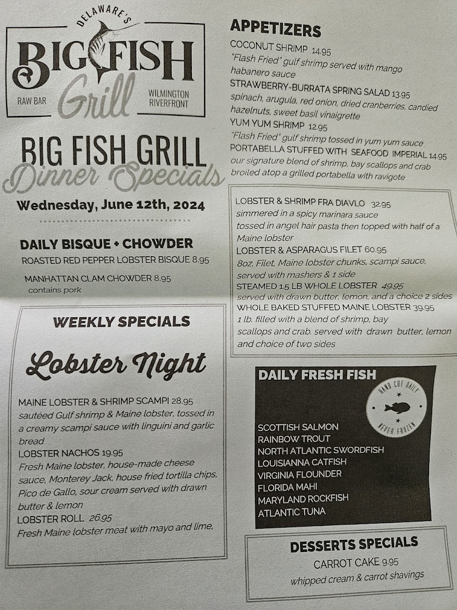 Menu Big Fish Grill On The Riverfront-5
