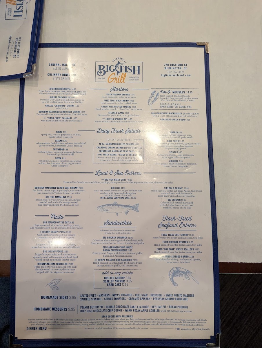 Menu Big Fish Grill On The Riverfront-6