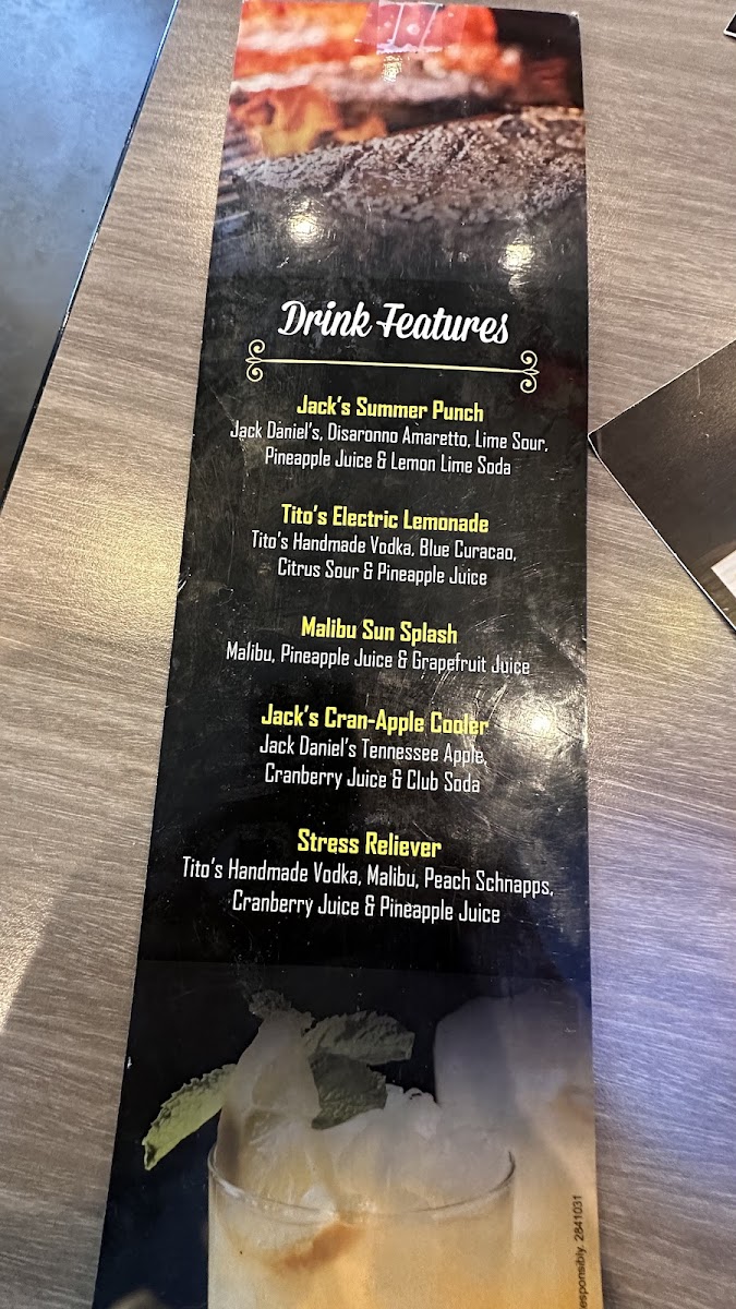 Menu Big J's Road House-2