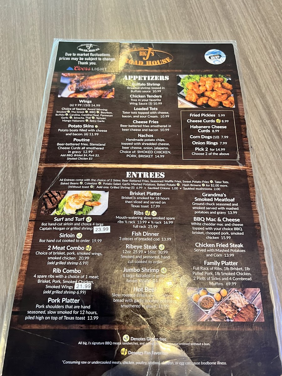 Menu Big J's Road House-3