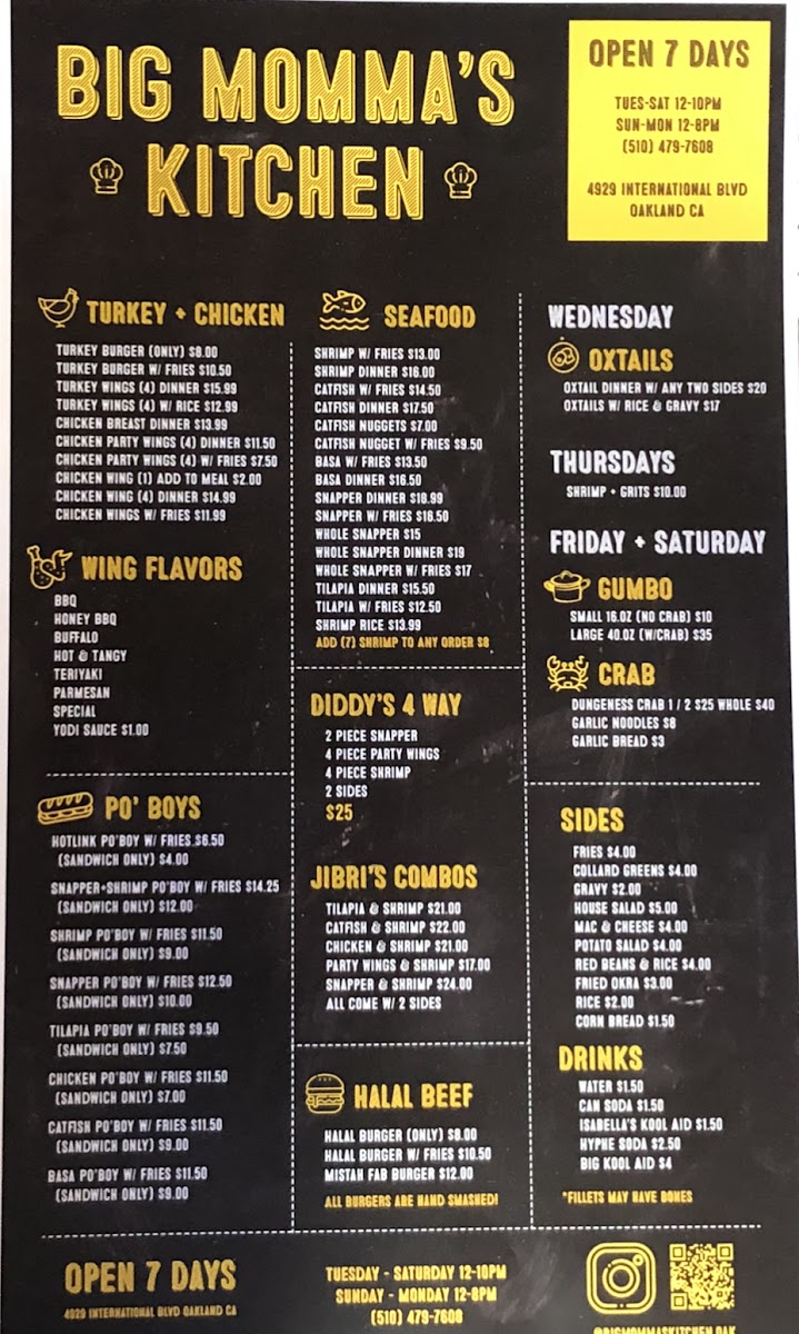 Menu Big Momma's Kitchen-3