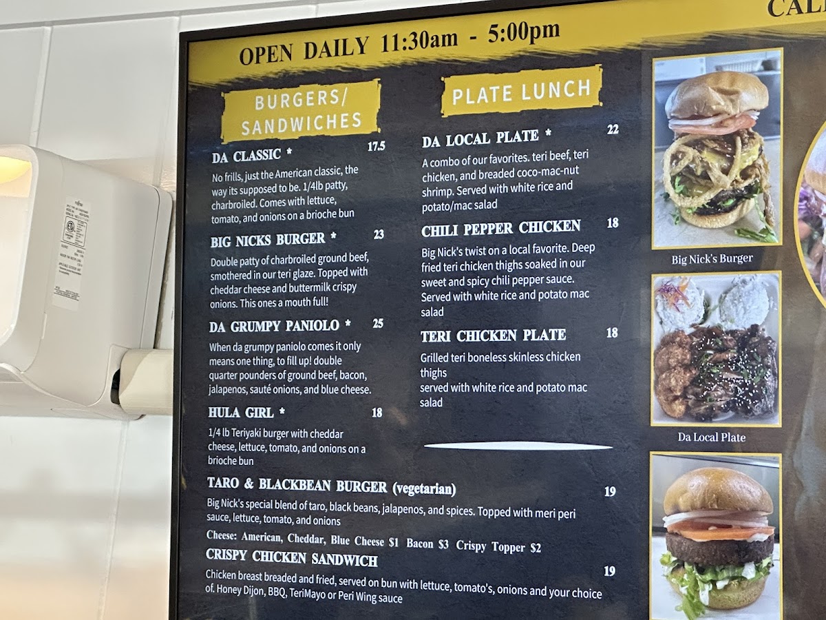 Menu Big Nick's-1