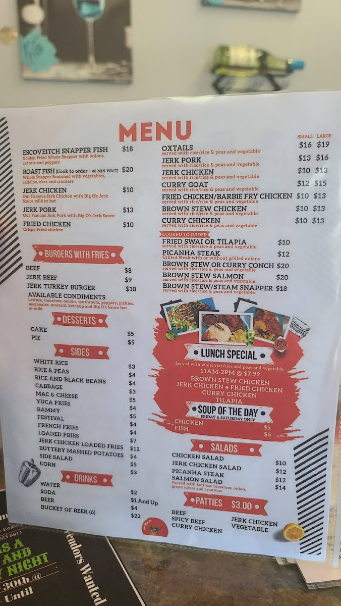Menu Big O's Islandvybz-9