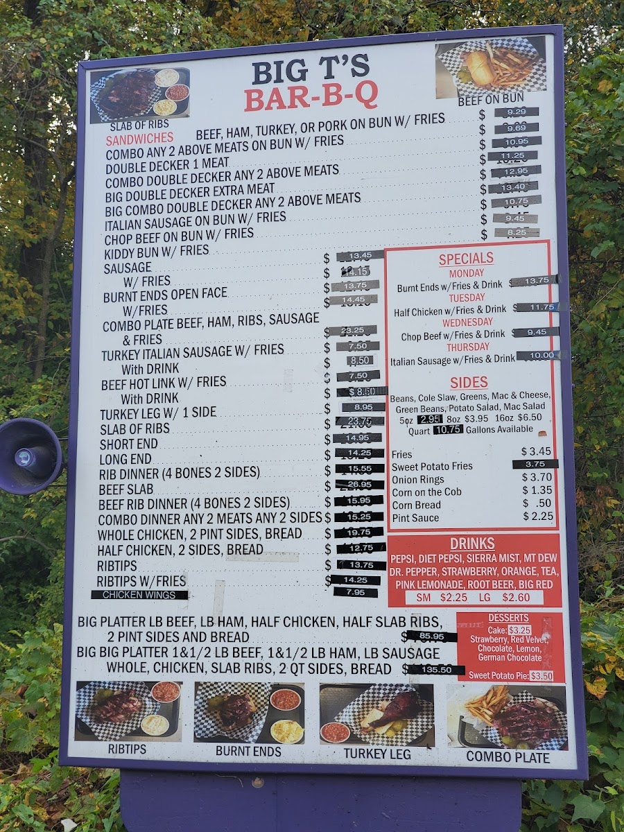 Menu Big T's Bar-B-Q-3