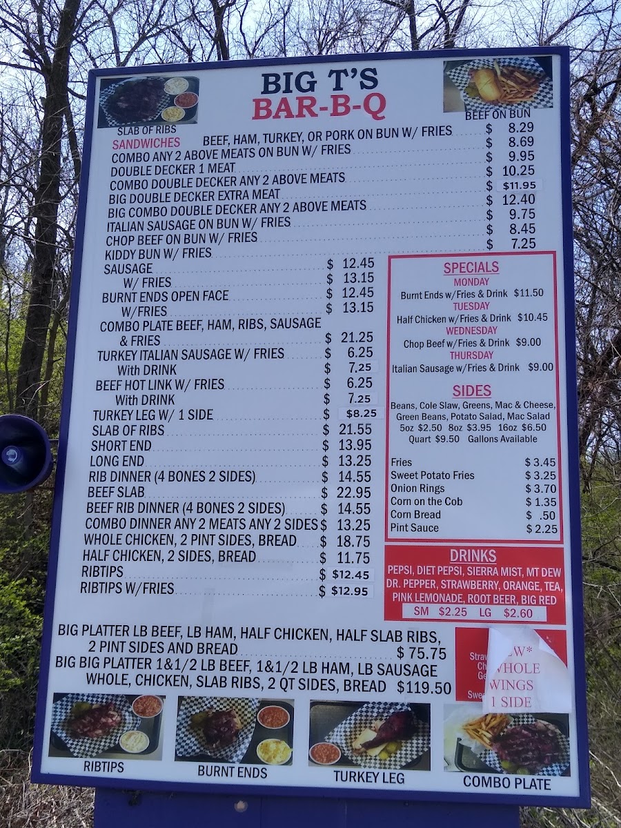 Menu Big T's Bar-B-Q-4