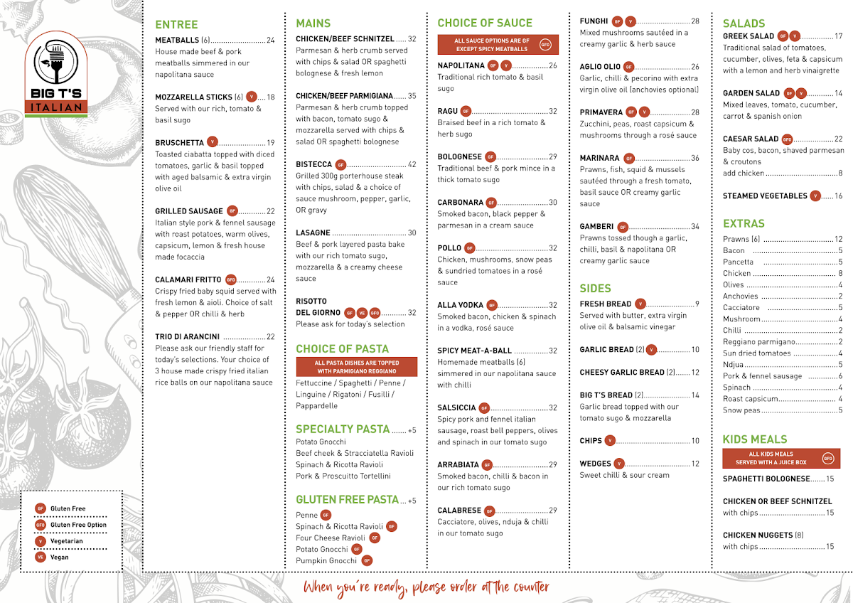 Menu Big T's Italian-1