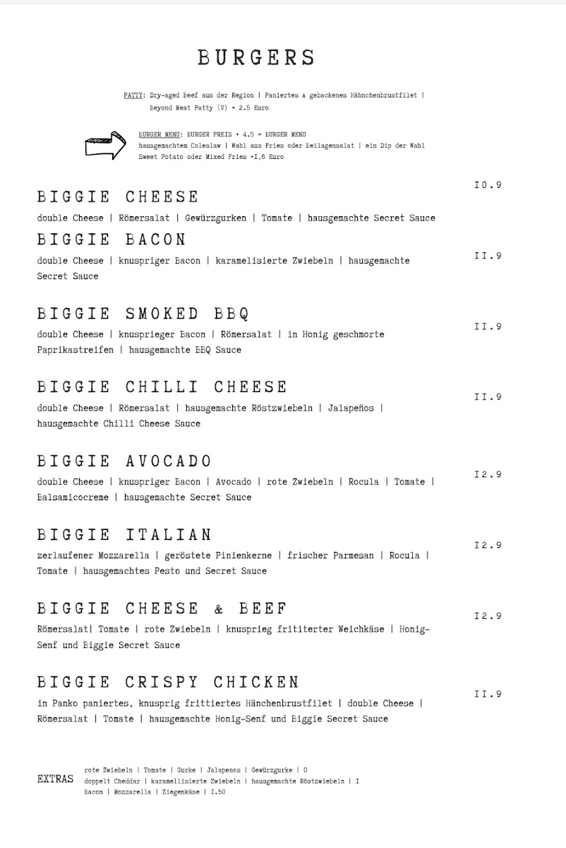 Menu Biggie B Bremen-1