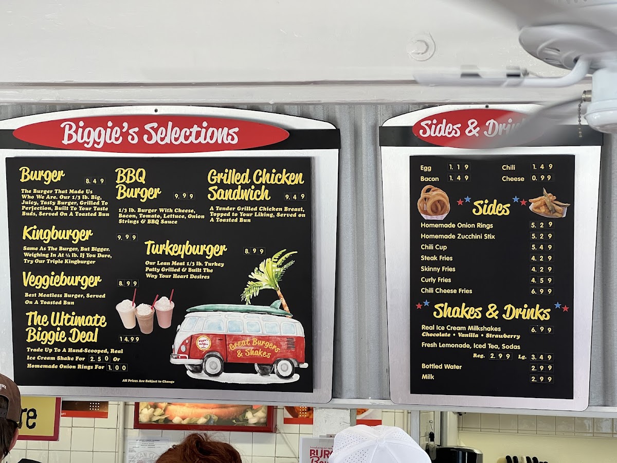 Menu Biggie's Burgers-1