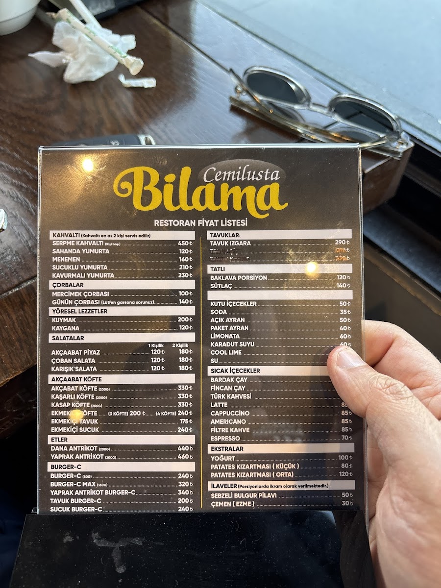 Menu Bilama Akçaabat Köfte-2