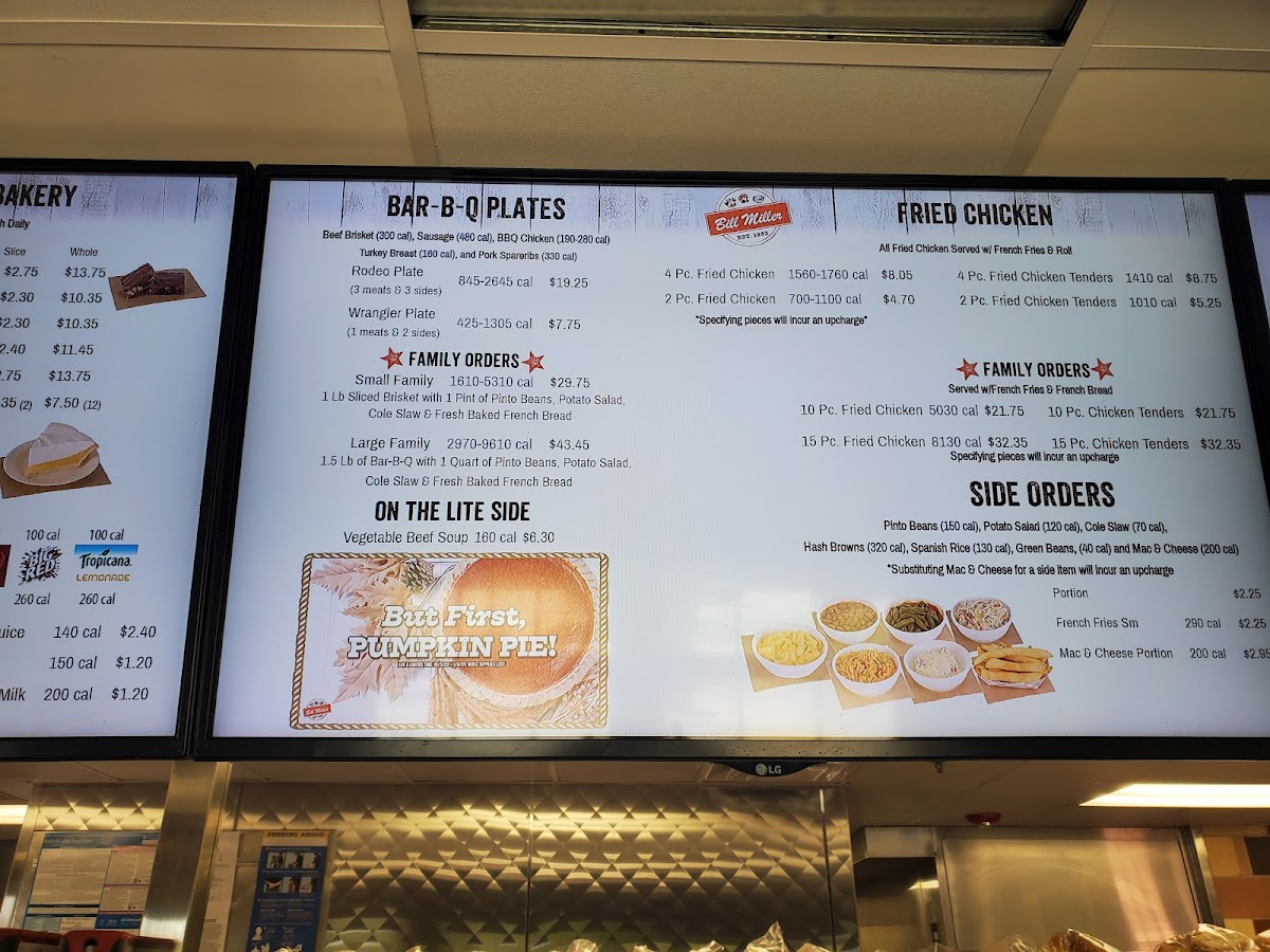 Menu Bill Miller Bbq-10