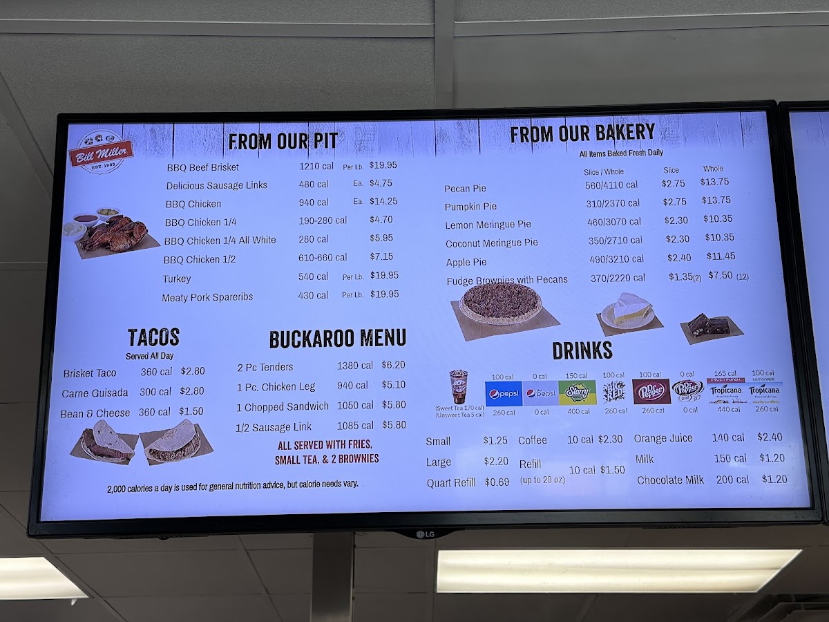 Menu Bill Miller Bbq-3