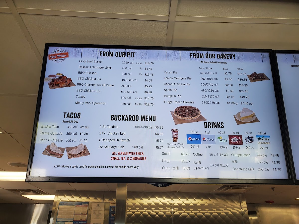Menu Bill Miller Bbq-9