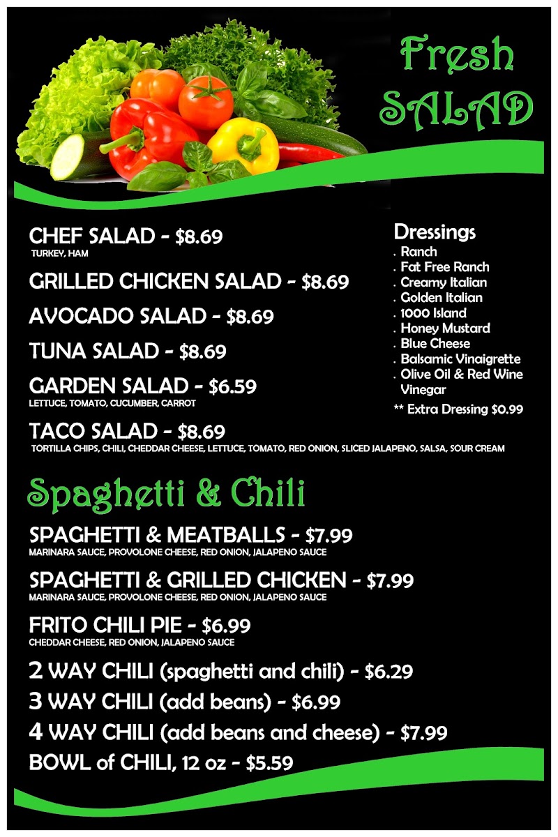 Menu Bill & Ruth's Sub Shop-3
