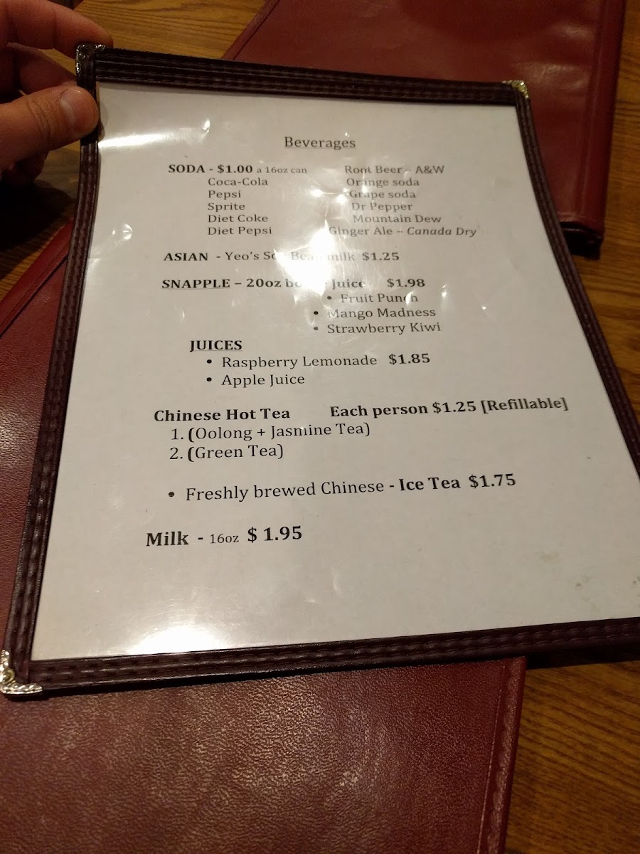Menu Bill's Garden Chinese Gourmet-9