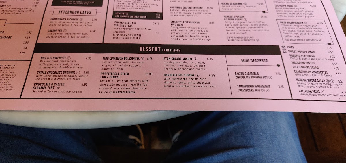Menu Bill's Horsham Restaurant-6