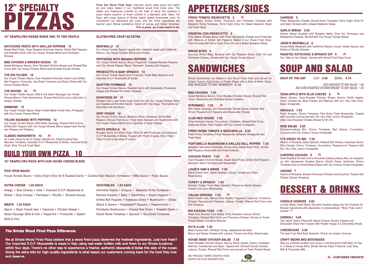 Menu Billy Bricks - Lombard Yorktown-9