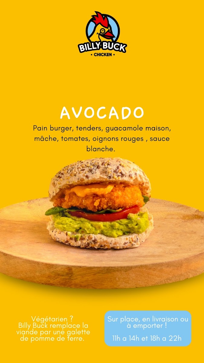 Menu Billy Buck Chicken La Montagne-1