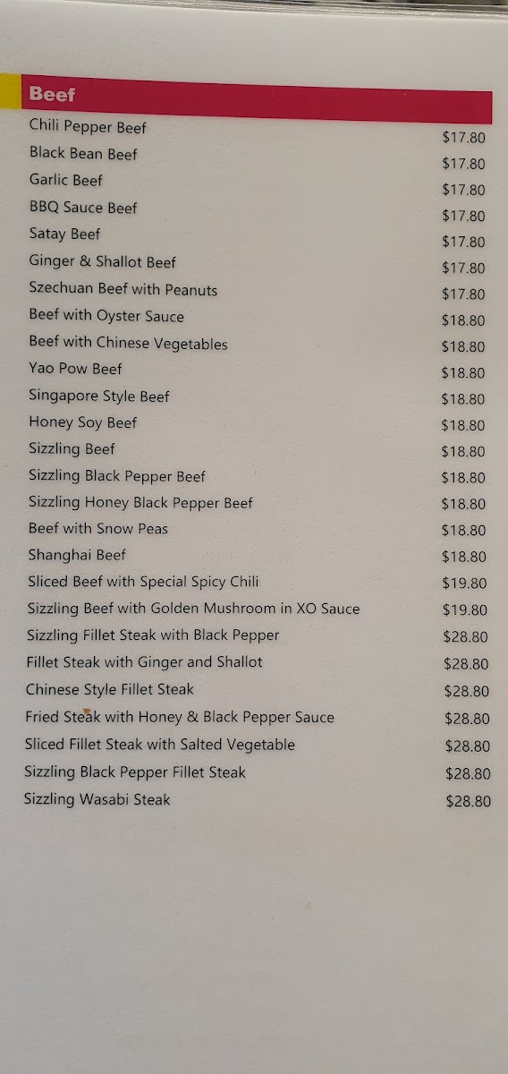 Menu Billy Lee's Chinese Restaurant-5