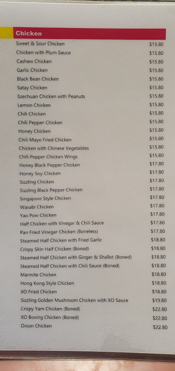 Menu Billy Lee's Chinese Restaurant-7