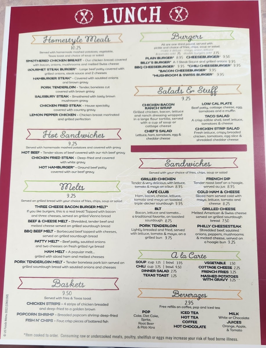 Menu Billy's Cafe-4