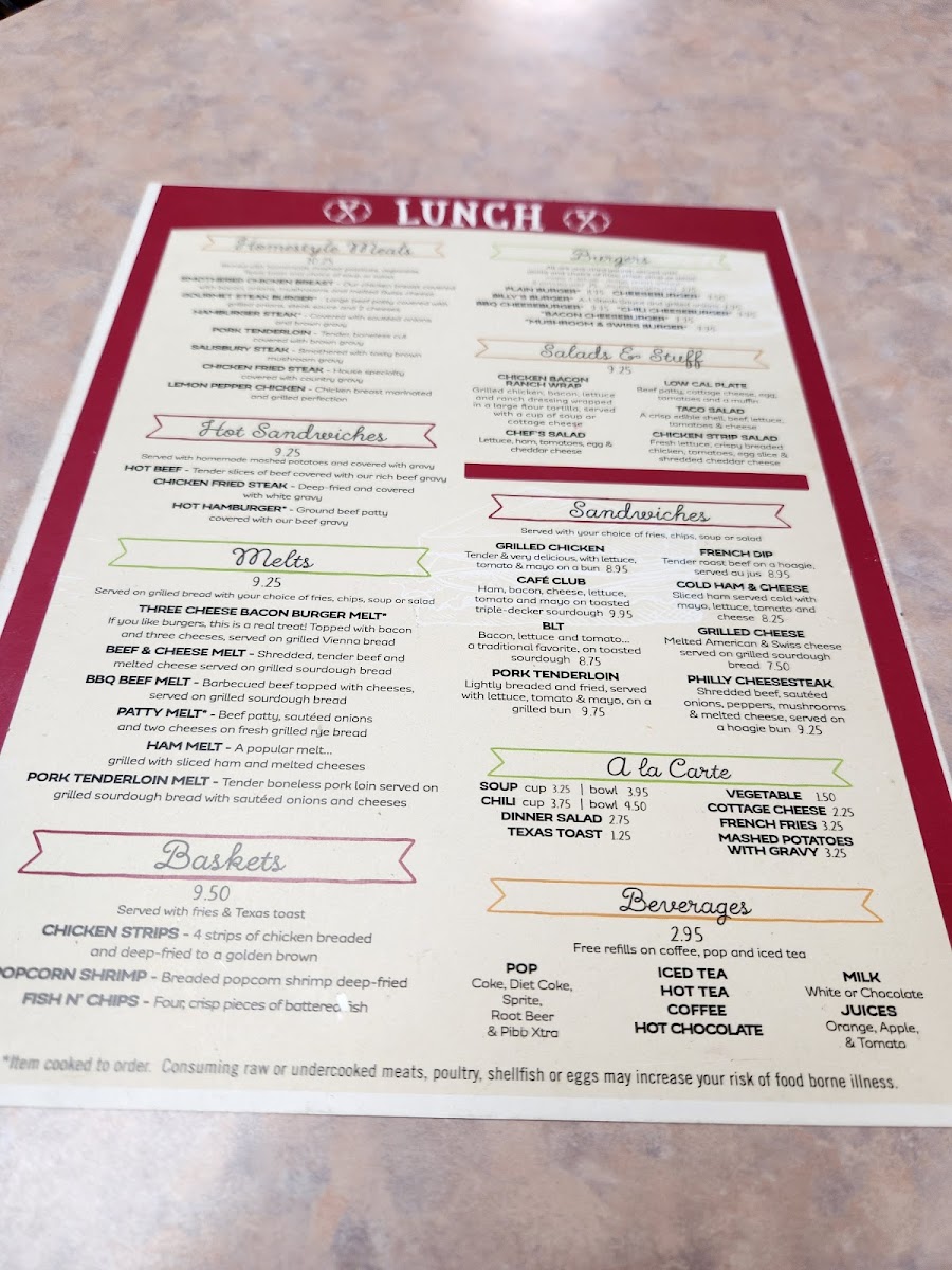 Menu Billy's Cafe-7